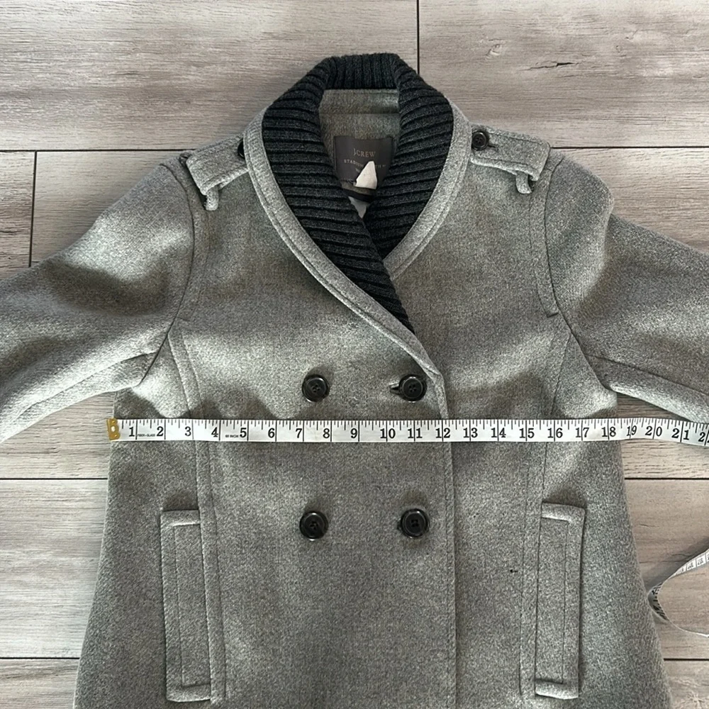 J Crew Stadium cloth by Nello Gori size 6 wool blend jacket gray - Picture 10 of 13